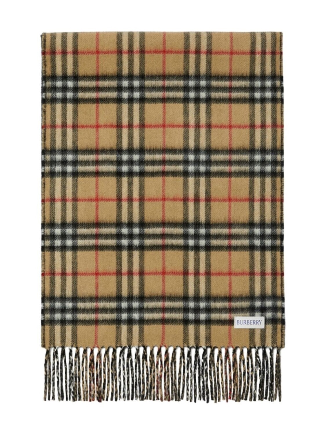 Кашемировый шарф в клетку Nova Check Burberry, черный — фото 2
