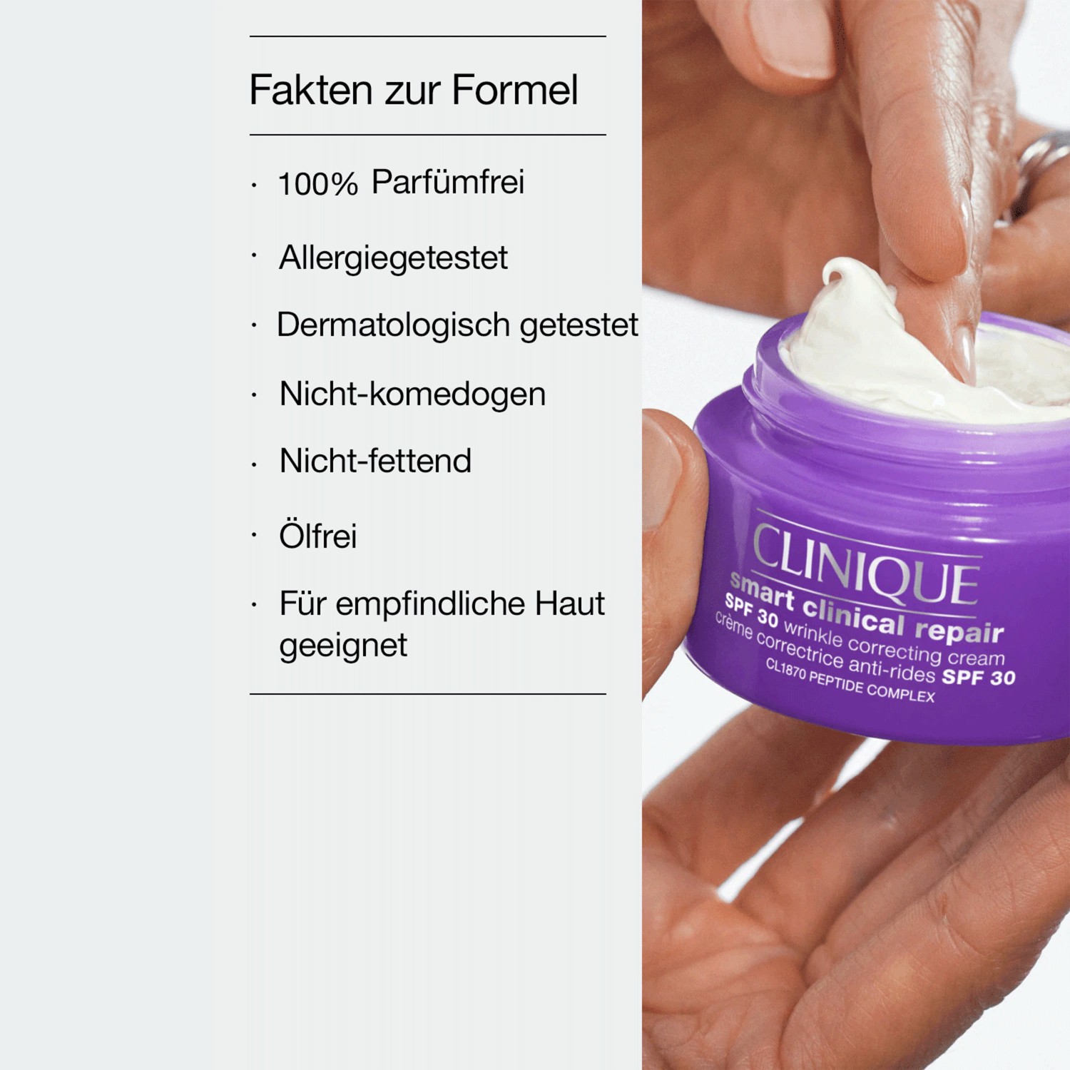 Дневной крем clinique smart smart clinical repair wrinkle correcting cream spf 30 Clinique, объем 75 мл — фото 4