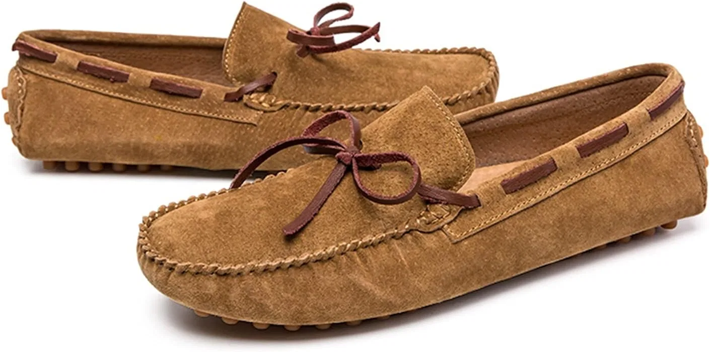 Лоферы кожаные Moccasins Boat Shoes Brown PUGHGAETZF — фото 2