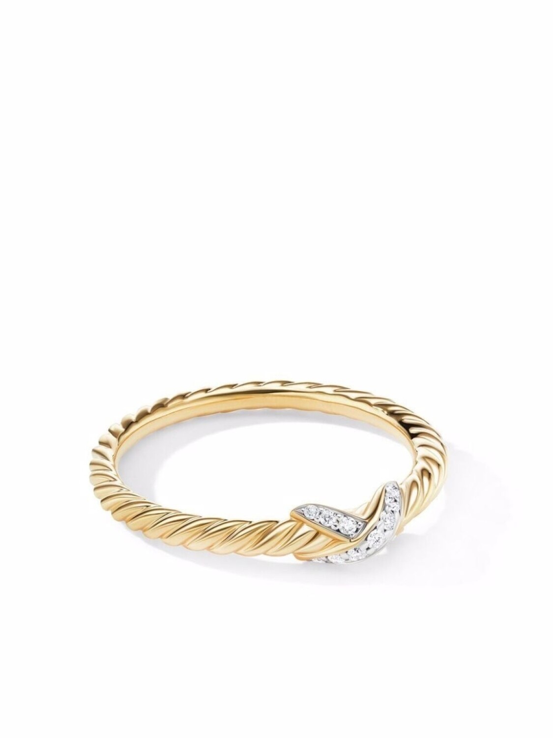 

Серьги Petit X из желтого золота с бриллиантами David Yurman, золотой