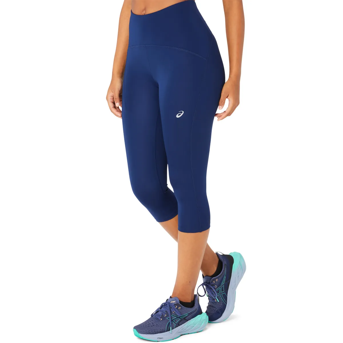 

Беговые брюки Asics "ROAD HIGH WAIST CAPRI TIGHT", синий