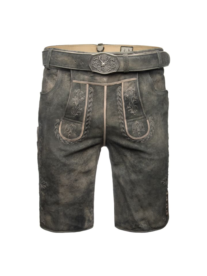 

Stockerpoint Кожаные брюки Oliver темно-серого цвета