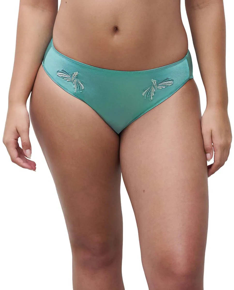 

Классические трусики с гипюром Hedona line Chantelle, бирюзовый