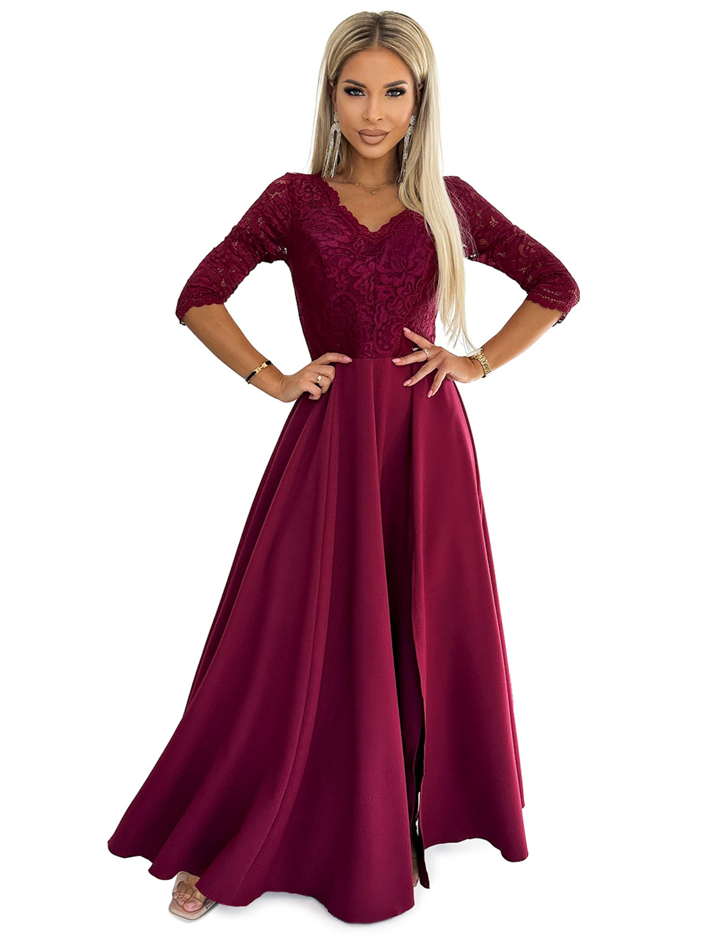 

Numoco Вечернее платье 'Maxikleid Amber' в цвете бордо