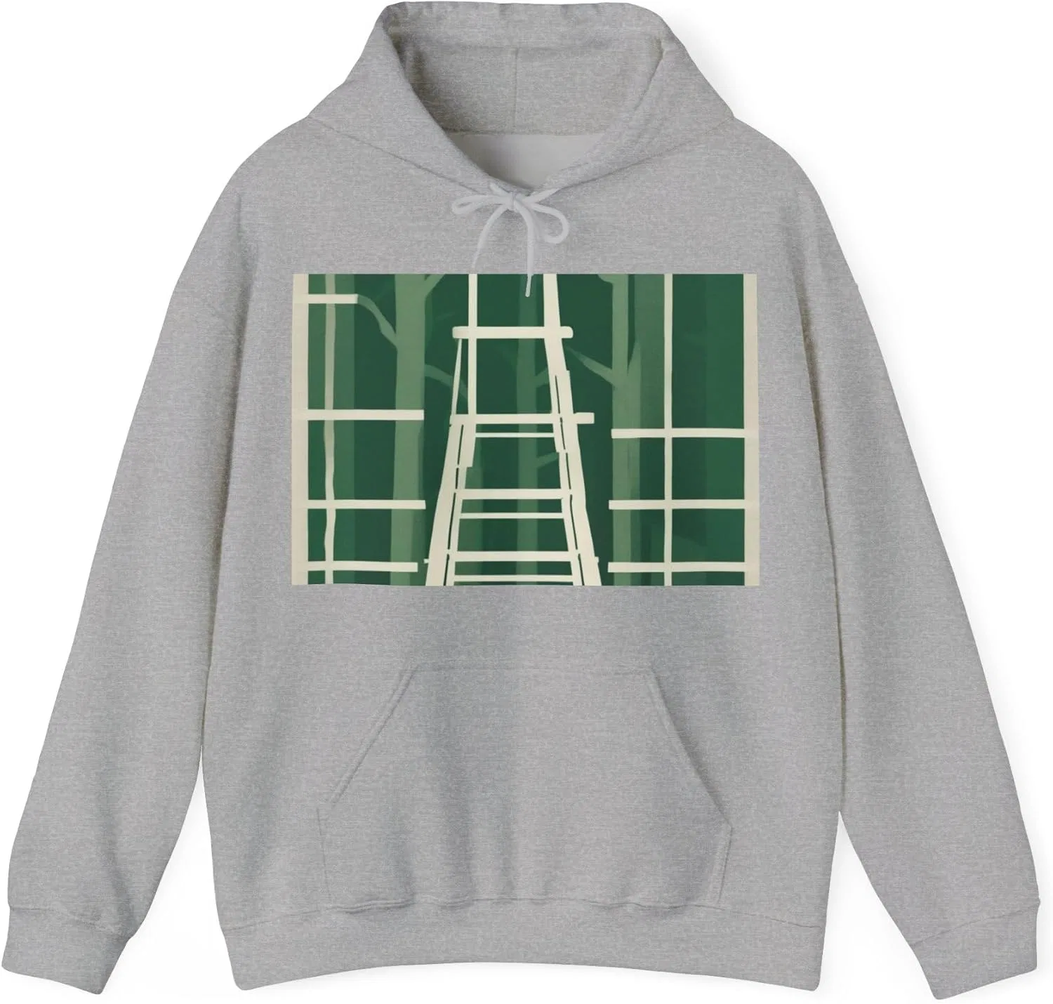 Худи с капюшоном, Gildan, Heavy Blend, Sport Grey