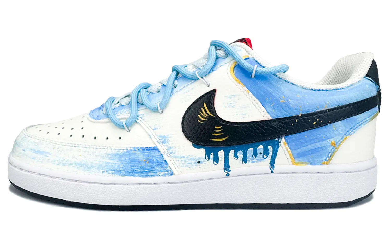 

Nike Износостойкие и легкие низкие кроссовки для скейтбординга Court Vision 1, мужские, сине-белые