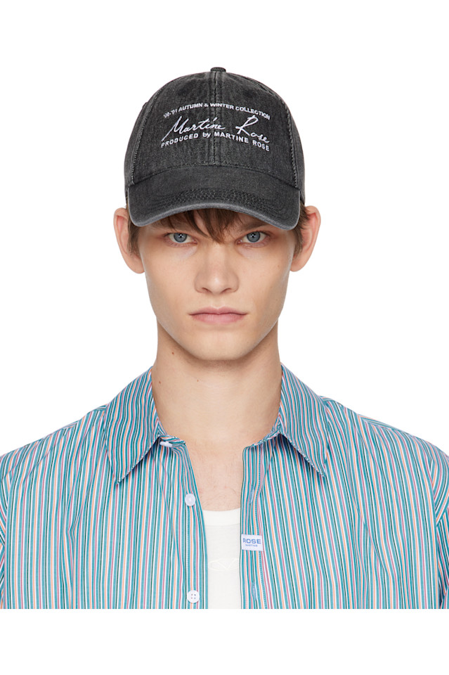 

Martine Rose Черная фирменная кепка