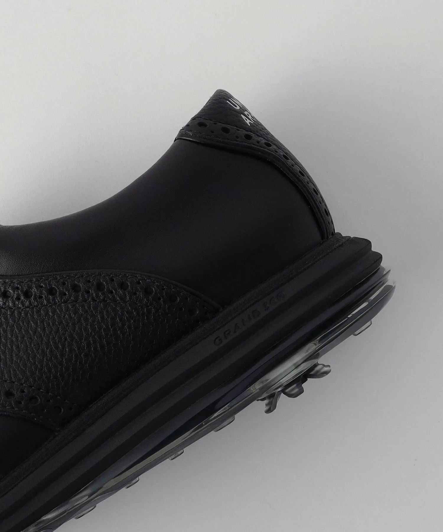 Мужские кожаные туфли Originalgrand Saddle для гольфа United Arrows Golf, Black — фото 4