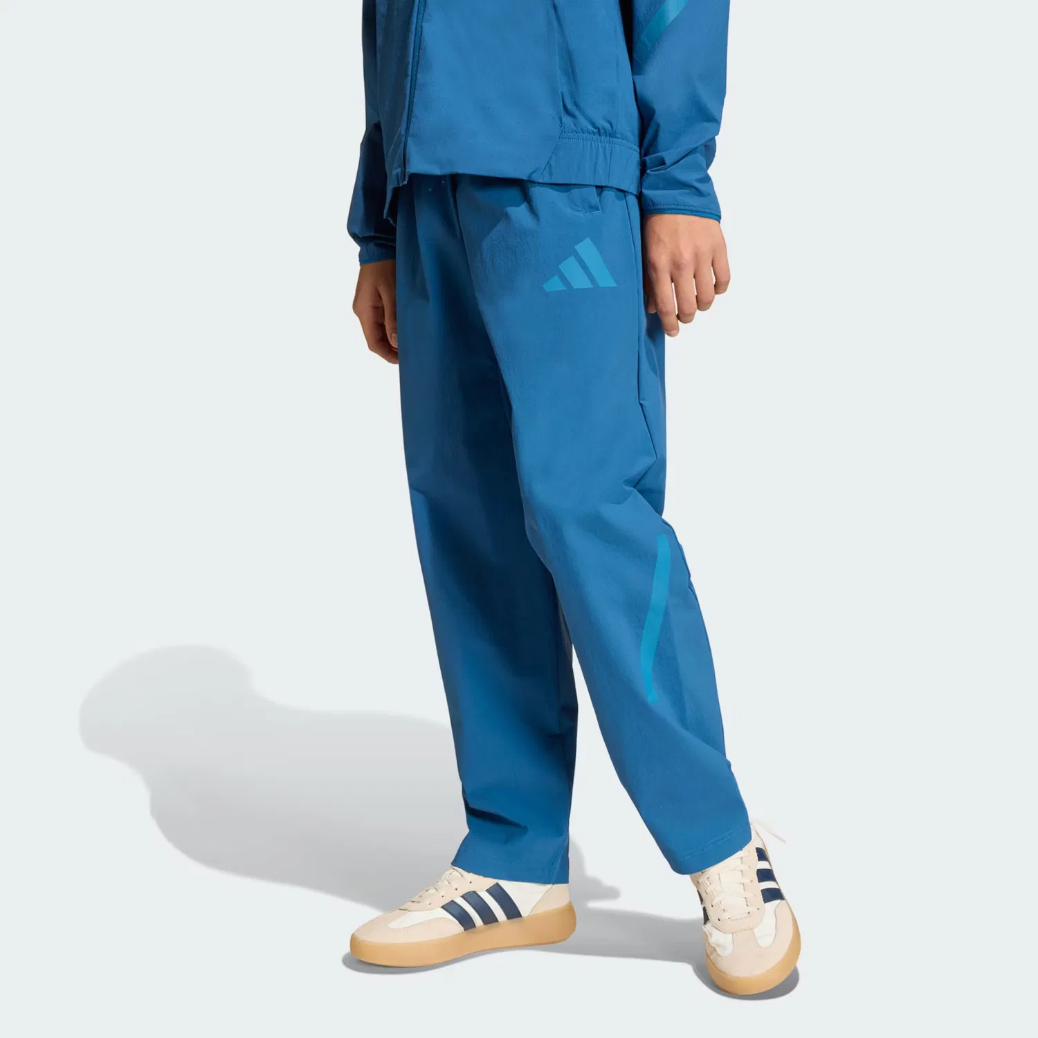 Спортивные брюки Adidas Sportswear свободного кроя ZNE синего и лазурного цвета — фото 2
