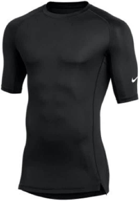 

Футболка Nike Mens Pro Fitted с коротким рукавом, Black, Черный, Футболка Nike Mens Pro Fitted с коротким рукавом, Black