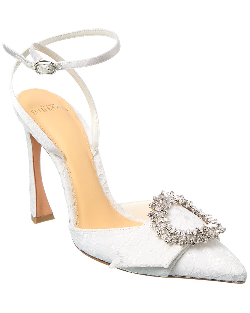 Alexandre Birman Madelina Bridal 85 Кружевные туфли, белый