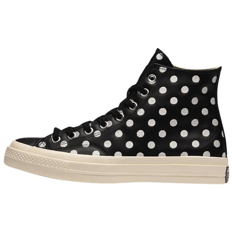 

Чак Тейлор Олл Стар 70 Хай 'Polka Dots' Converse, черный белый бежевый