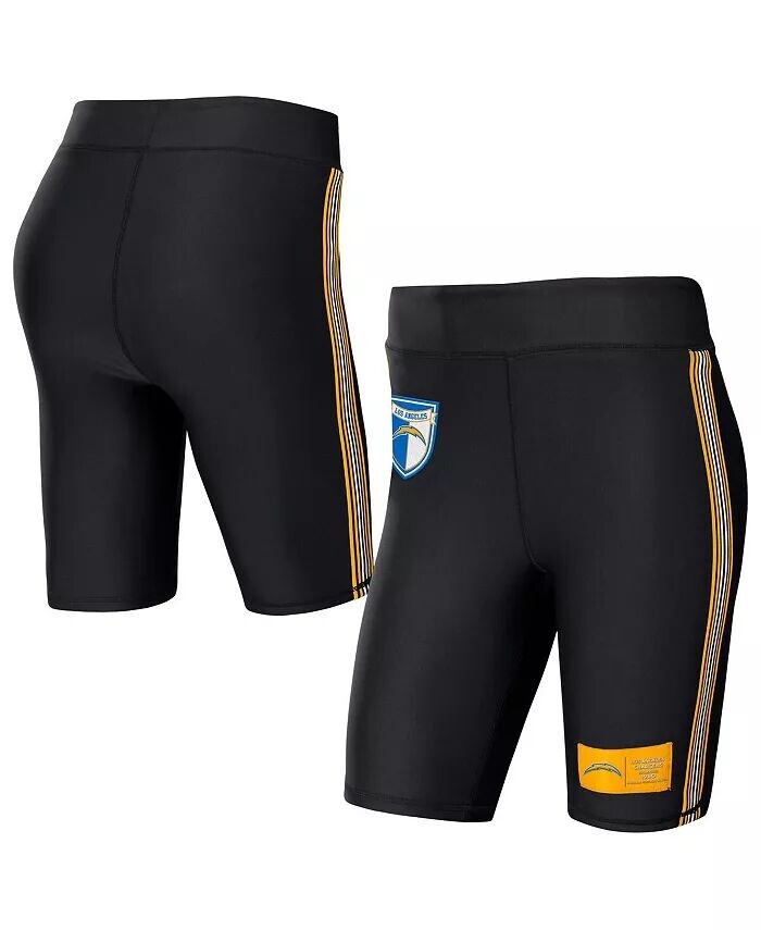 

Женские черные байкерские шорты Los Angeles Chargers Wear By Erin Andrews