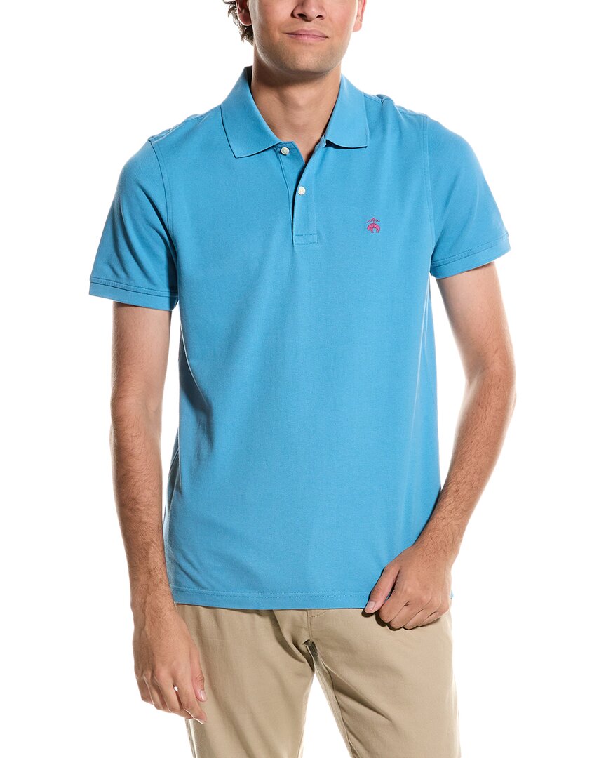 

Рубашка поло Brooks Brothers Slim Fit, синий