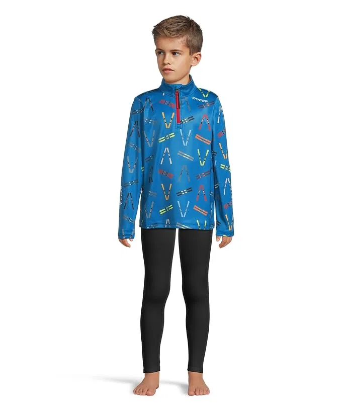 Лонгслив Spyder Kids International 1/2 Zip, Cobalt Fries — фото 4