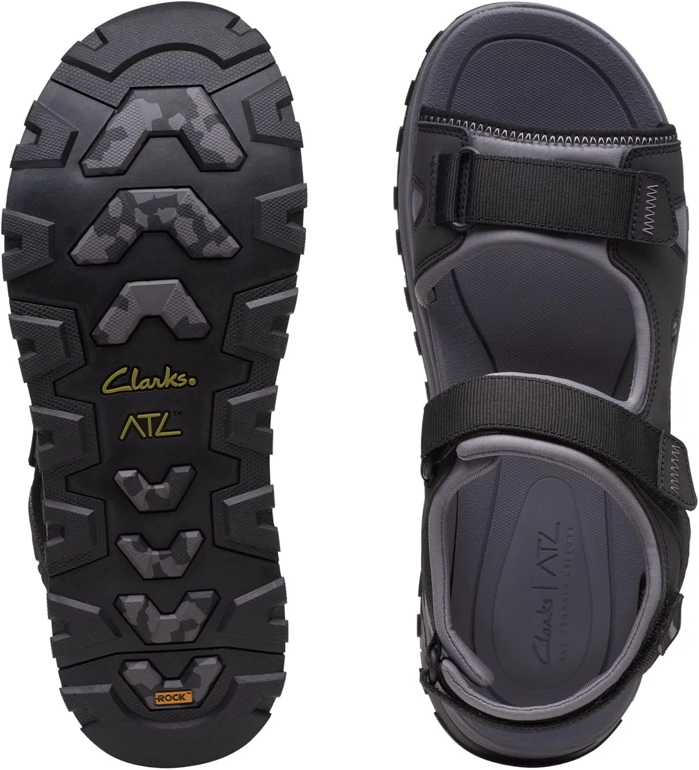 Сандалии мужские Clarks, Black Combi — фото 3