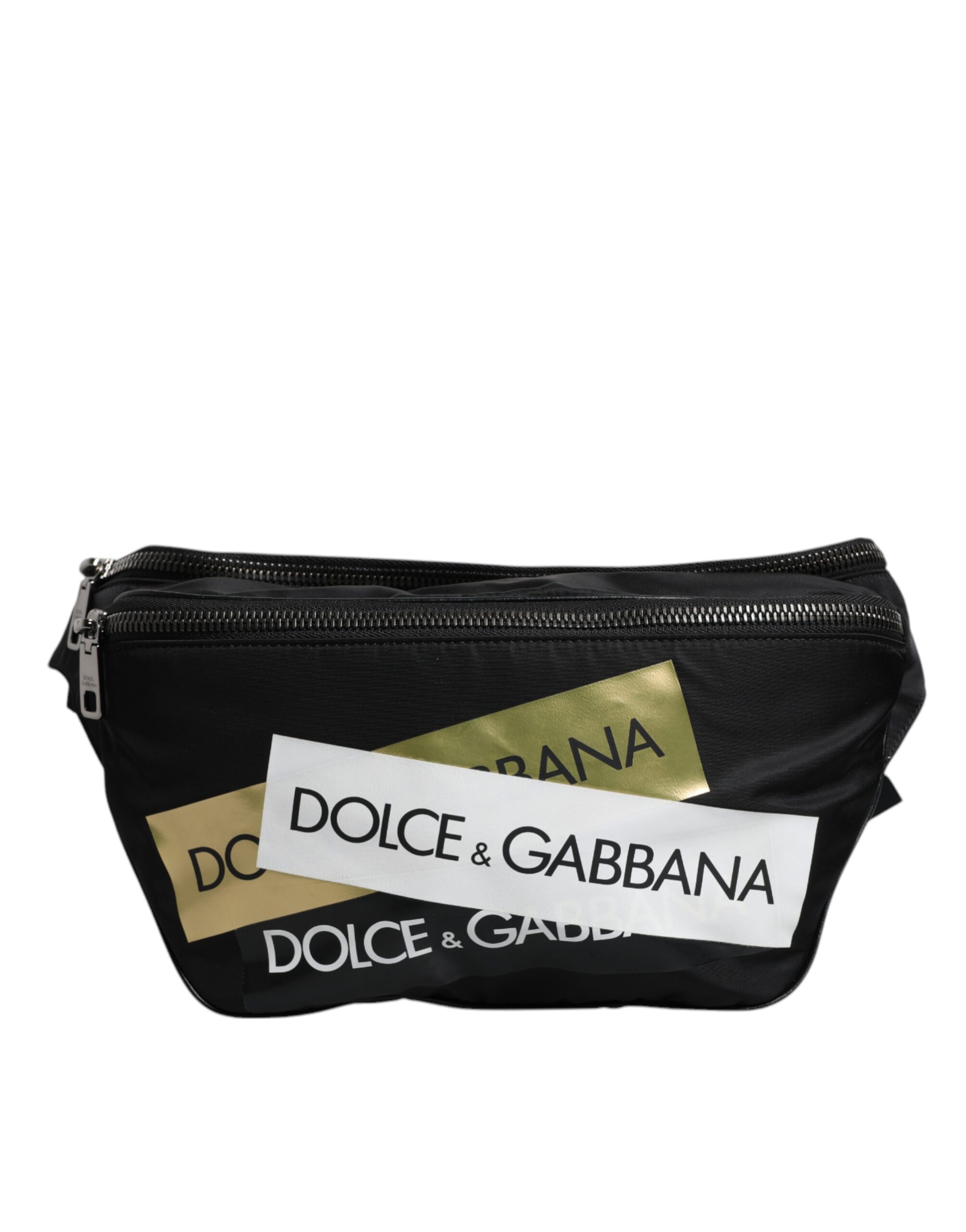 

Черная нейлоновая поясная сумка с логотипом Dolce & Gabbana