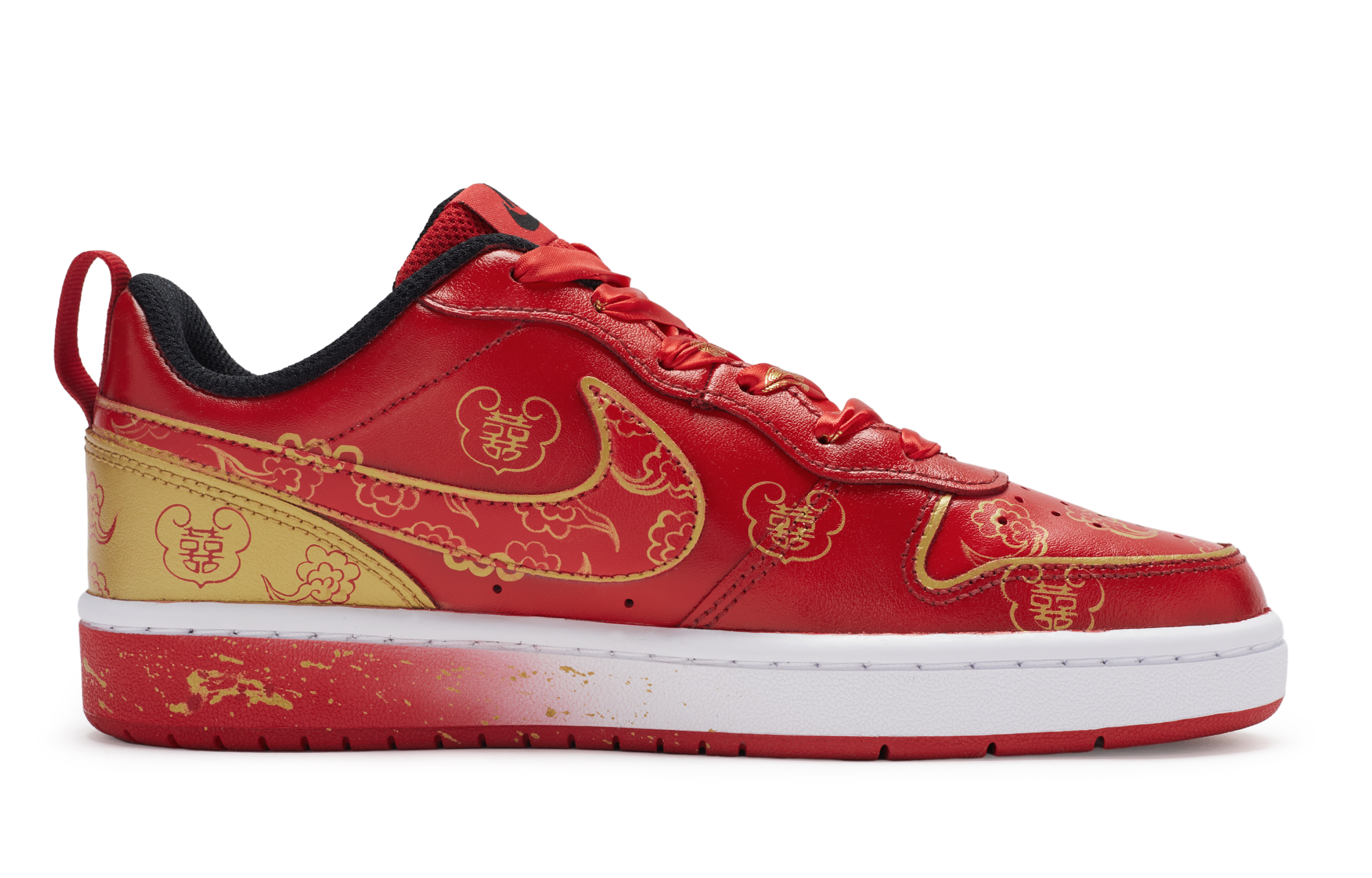 

Кроссовки Nike Court Borough Skateboard Shoes Women's Low-Top Red