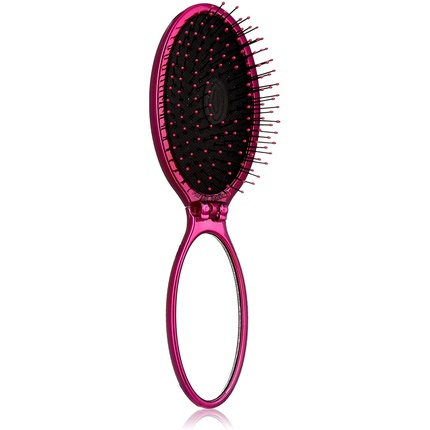 

Расческа для волос WetBrush POP and GO Detangler с гибкими щетинками для всех типов волос, розового цвета, дорожный размер Wet Brush