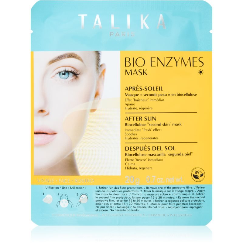 

Talika Bio Enzymes Mask After Sun успокаивающая тканевая маска после загара 1 шт