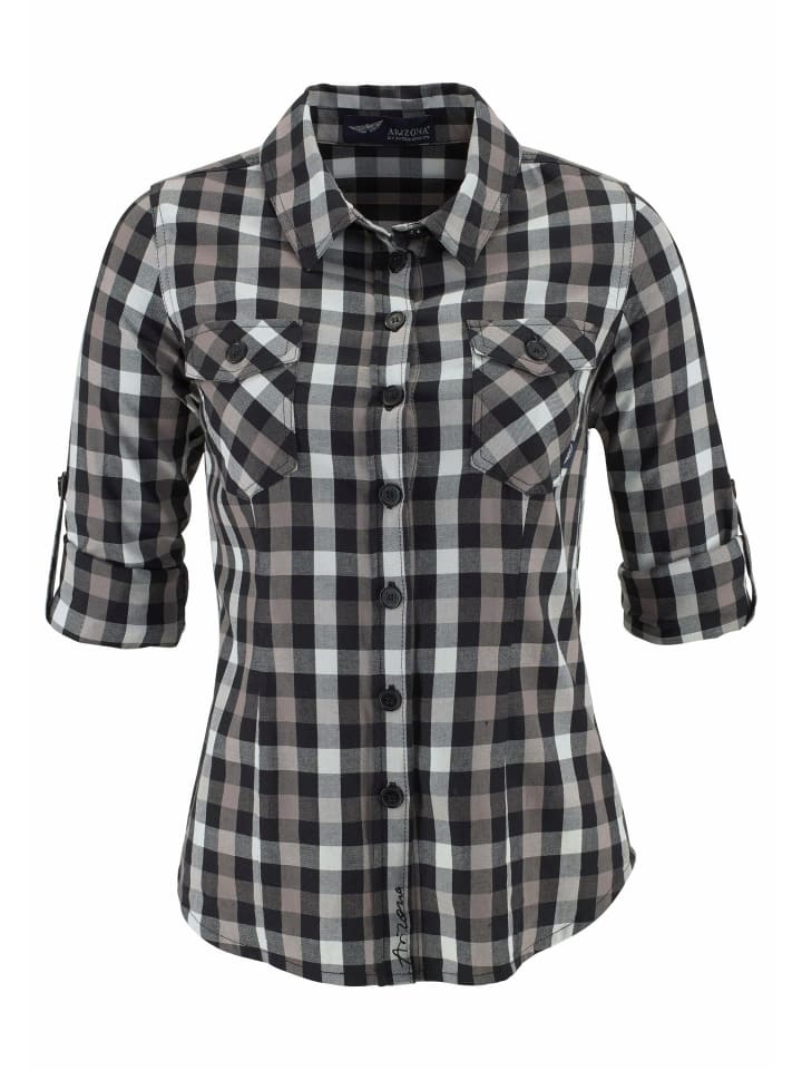 

Блузка ARIZONA, черно-белый