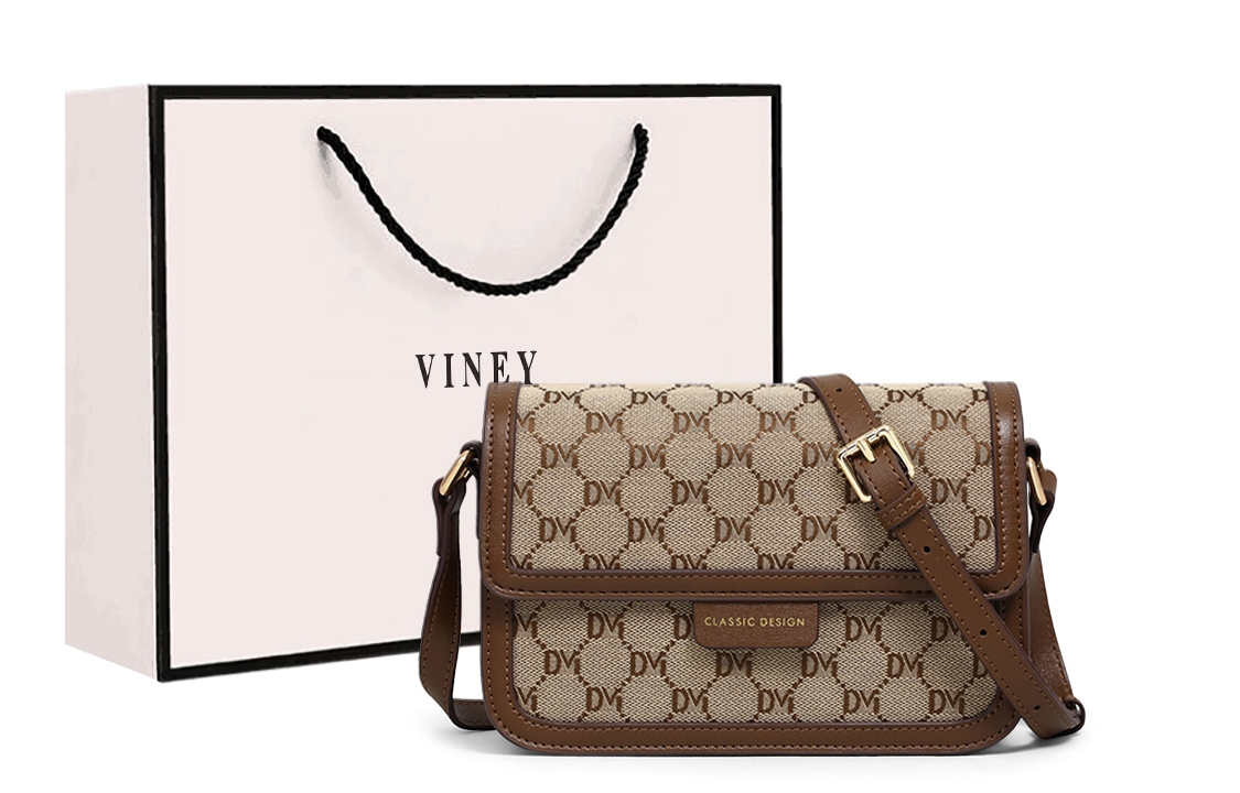 

Сумка через плечо из ткани, кроссбод Trumpets Women's Coffee VINEY, V91329+Хаки и Коричневый