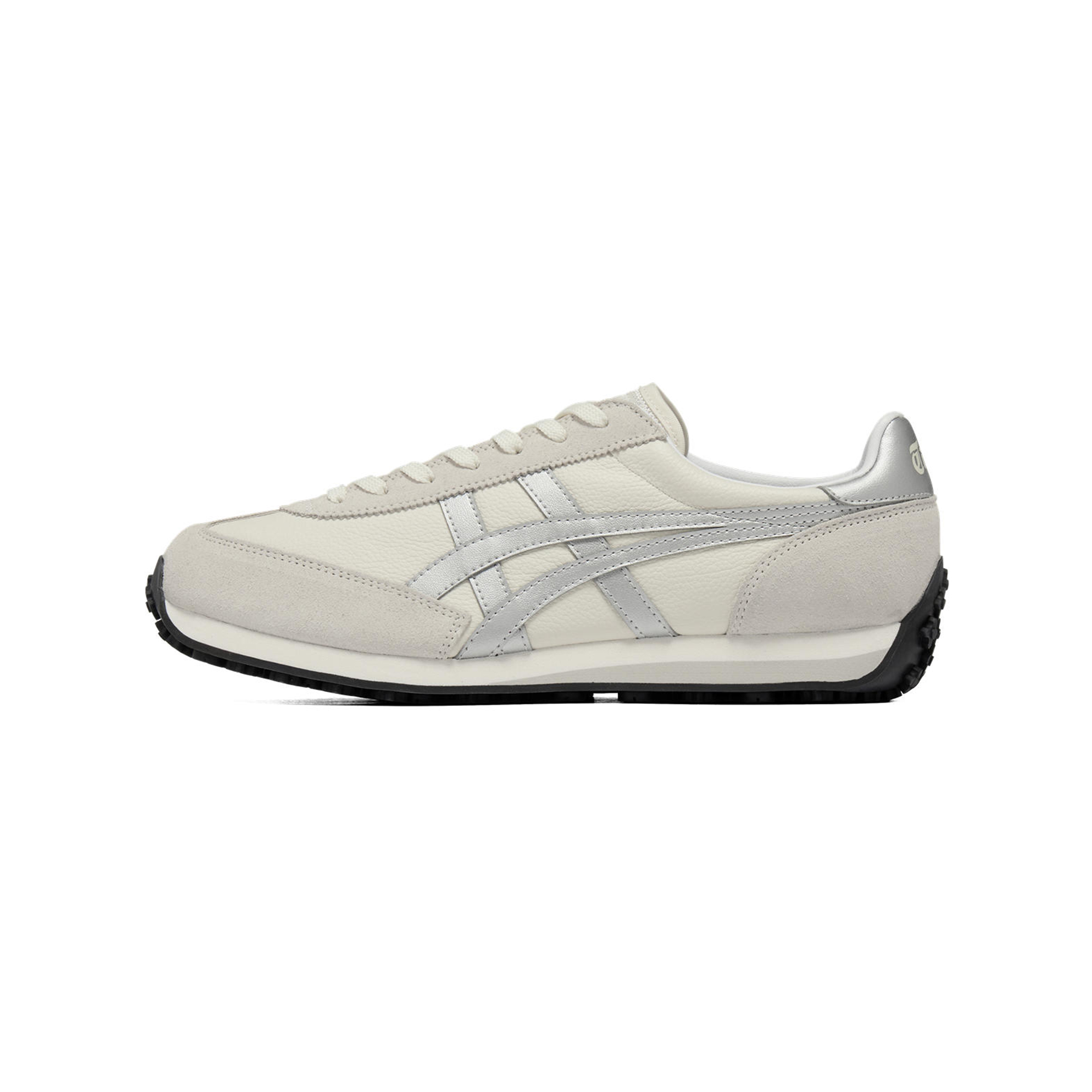 

Edr 78 кожаные удобные низкие повседневные кроссовки unisex Onitsuka Tiger, бежевый/серебро