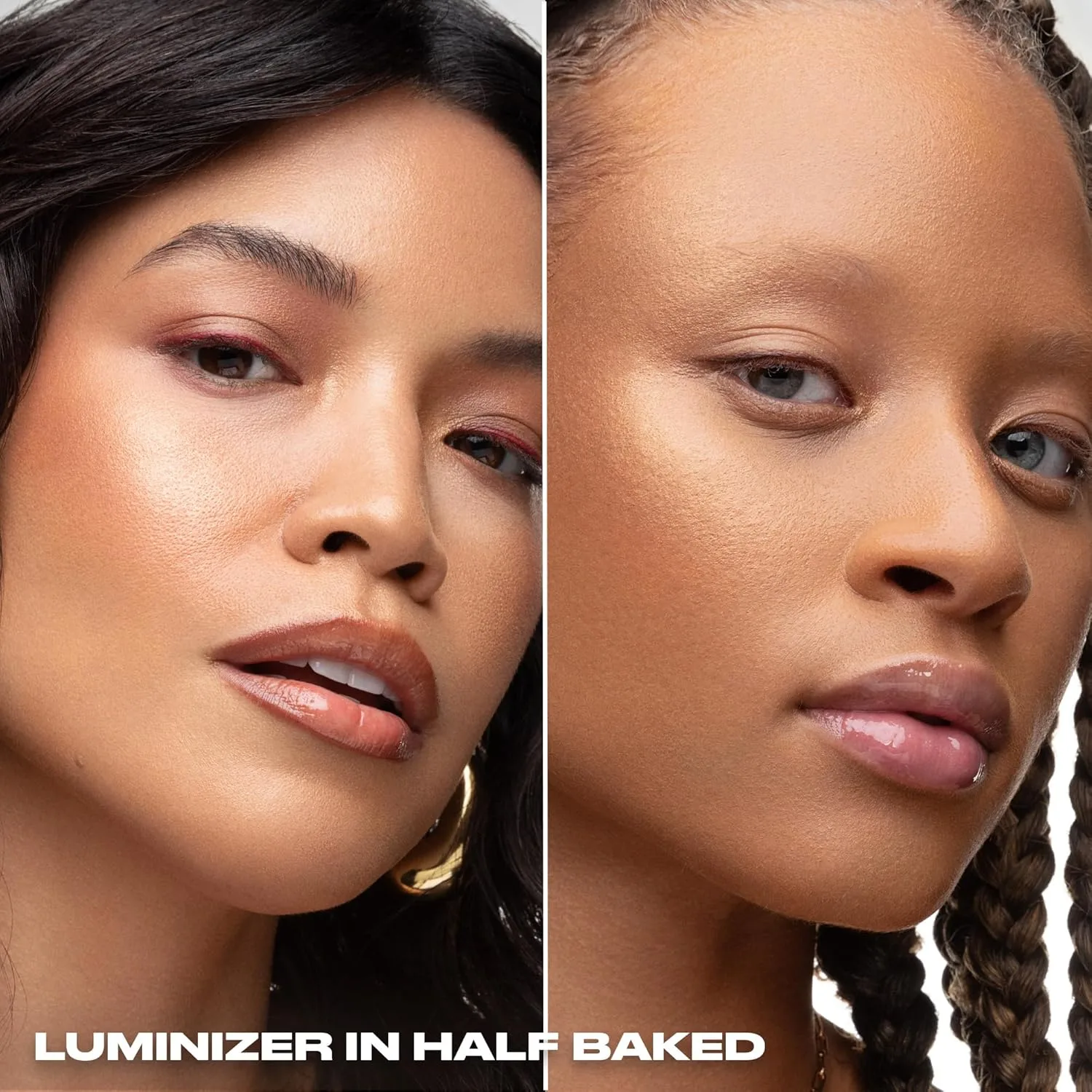 Urban Decay Face Bond Luminizer, водостойкий жидкий хайлайтер + бронзер для всего лица, глаз и тела, сияющий макияж с 3% ниацинамида, устойчивый к размазыванию и переносу - 1 жидкая унция, Half Baked (warm bronze gold) — фото 2