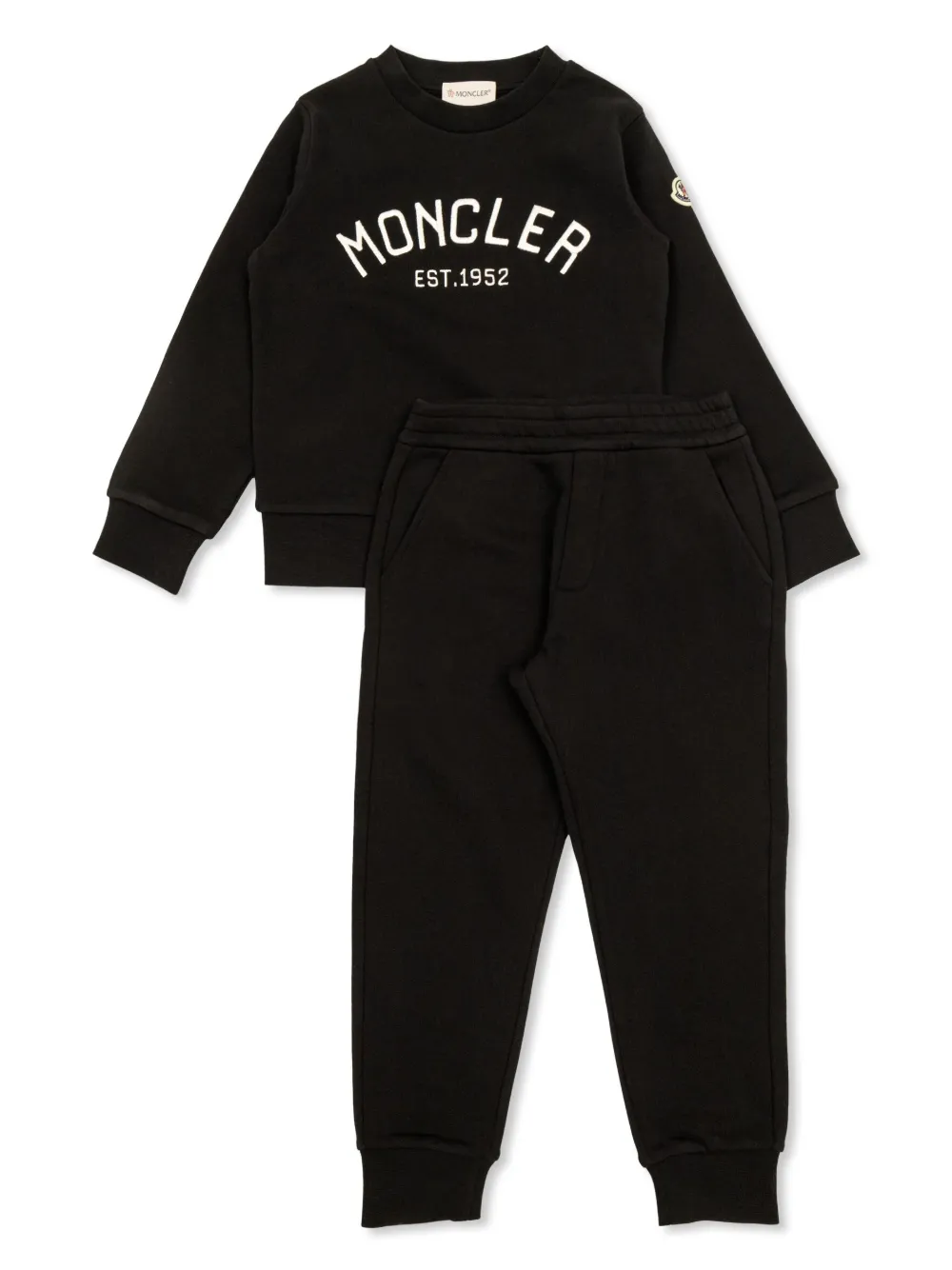 

Спортивный костюм с логотипом Moncler Enfant, черный