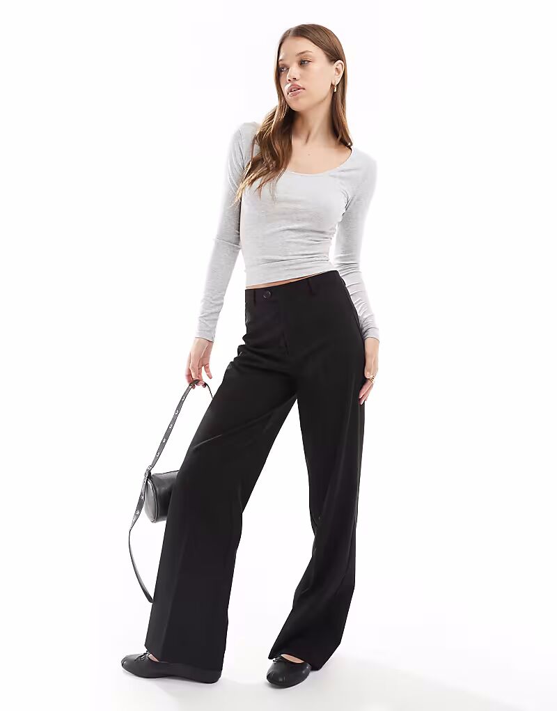 

Топ с длинными рукавами и глубоким вырезом, серый Cotton On