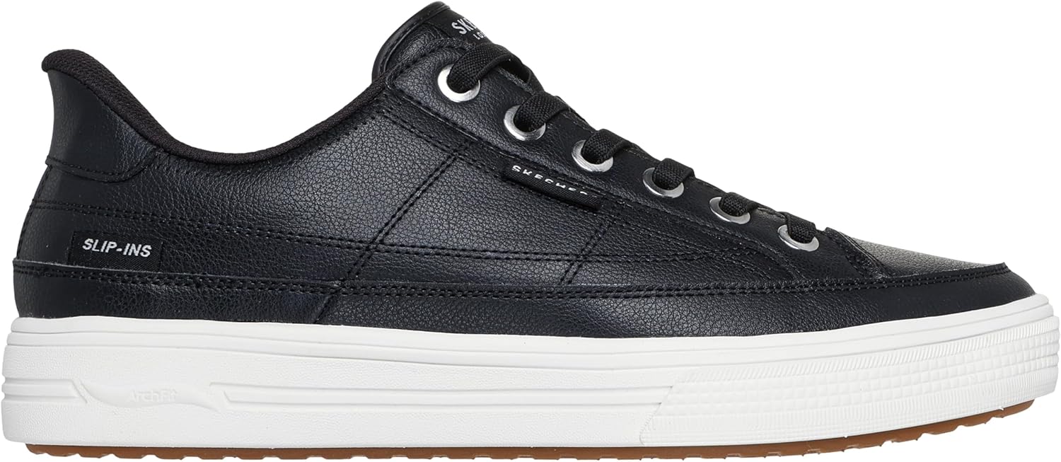 Мужские кроссовки Skechers Arch Fit Arcade - удобные слипоны без застежек, черный — фото 4