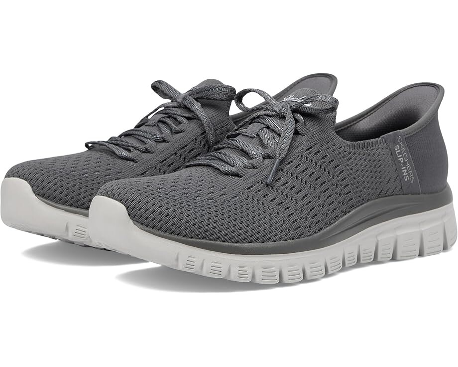 Кроссовки SKECHERS Graceful - First Blush Hands Free Slip-Ins, угольный