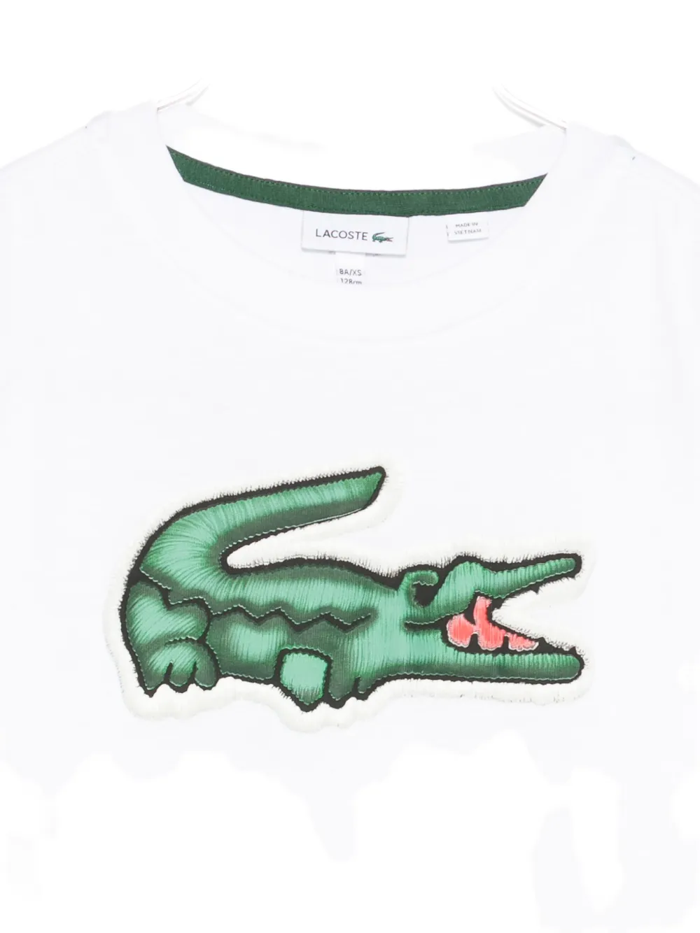Футболка с нашивкой-логотипом Lacoste Kids, белый — фото 3