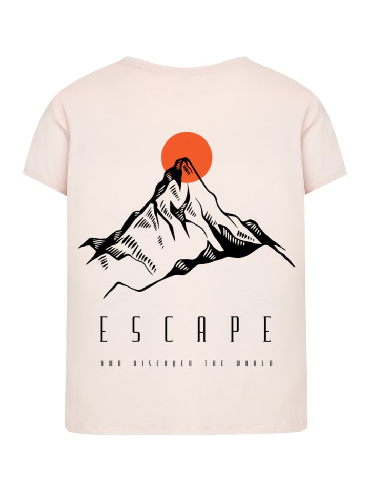

Женская футболка Box Tee Escape Discover the World Mountain розового цвета F4NT4STIC, Розовый, Женская футболка Box Tee Escape Discover the World Mountain розового цвета F4NT4STIC