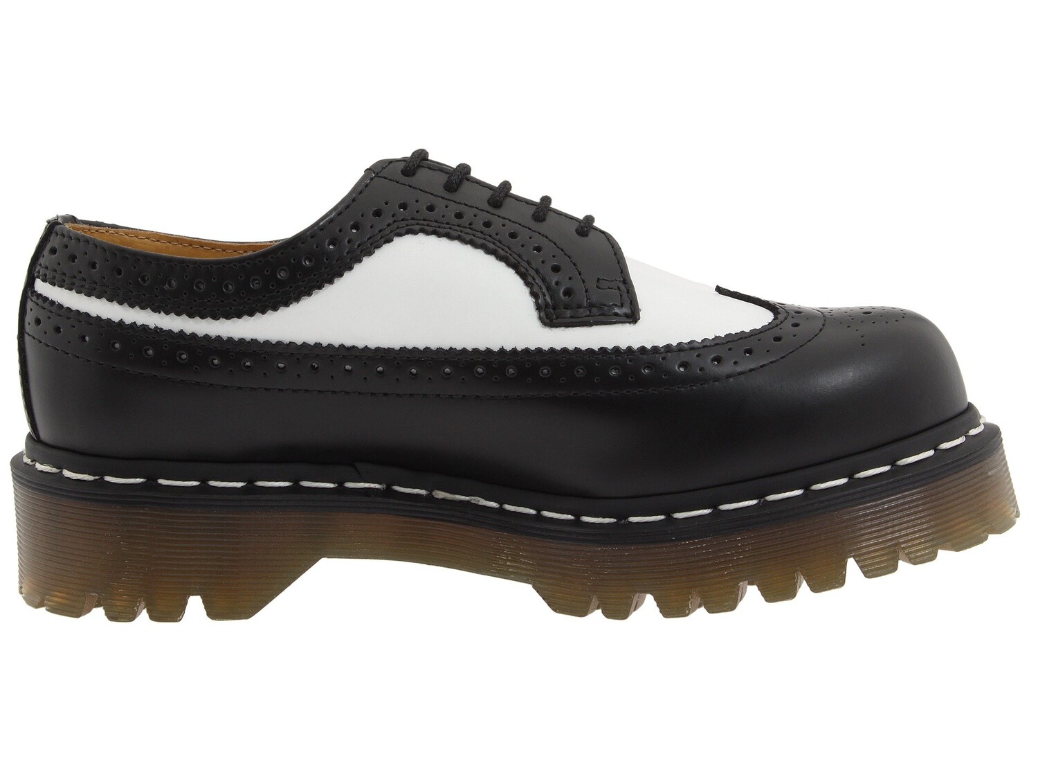 Оксфорды мужские Dr. Martens 3989 низкие кожаные, черный/белый — фото 4