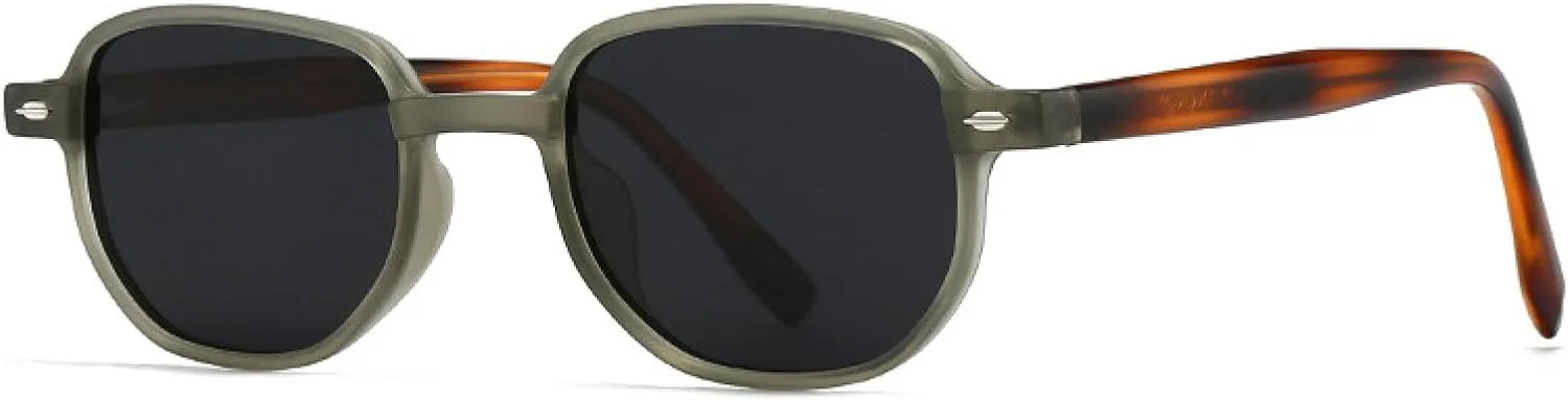 

Ретро-заклёпки, женские солнцезащитные очки класса люкс, модные очки с леопардовым принтом, защита от УФ-излучения UV400, мужские TVTBBVV, C3 Green Amber Grey