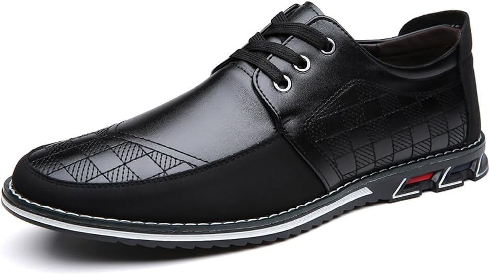 

Мужские стильные оксфорды WELRUNG на шнуровке, удобные повседневные туфли для ходьбы, бизнеса и вождения, черный