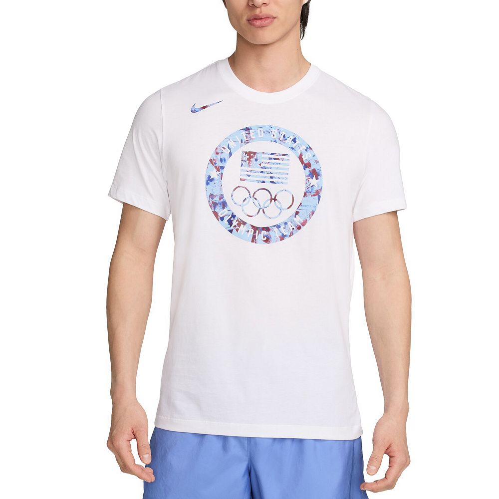 

Мужская футболка Nike White Team USA Puck Club, цвет Usa White