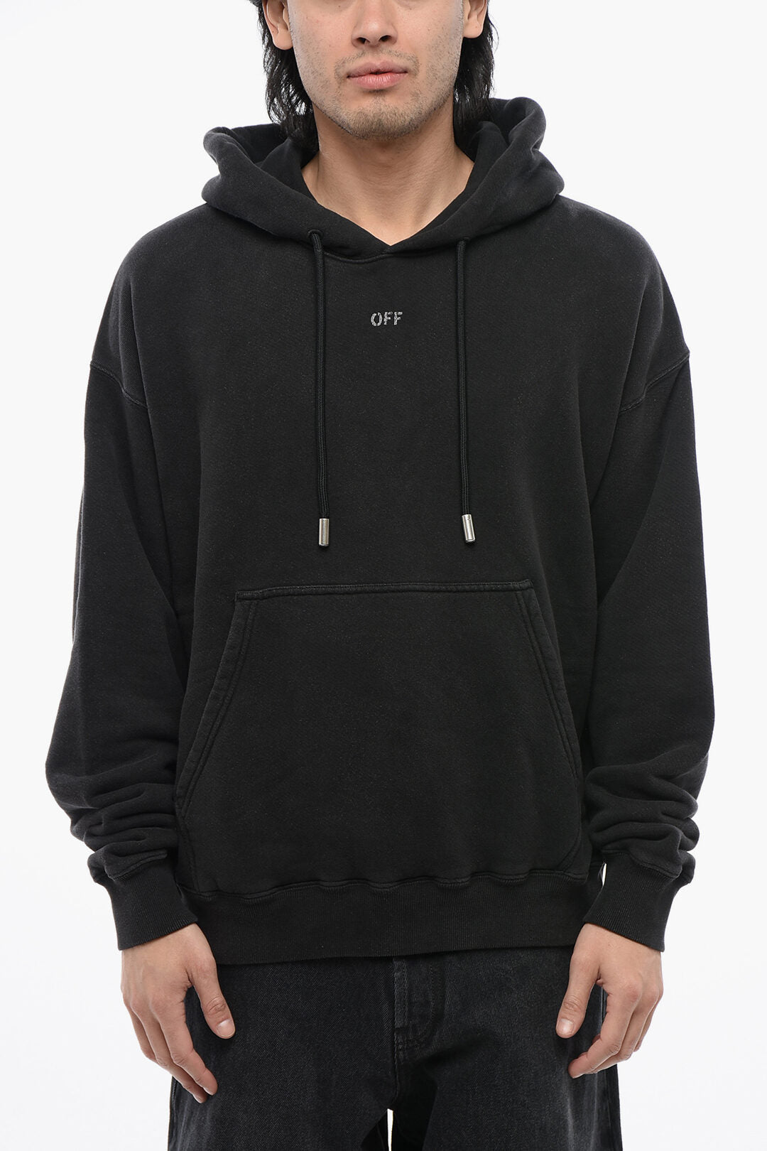 

Толстовка с капюшоном из хлопка с начесом Off-White Skate-Fit Mary Printed