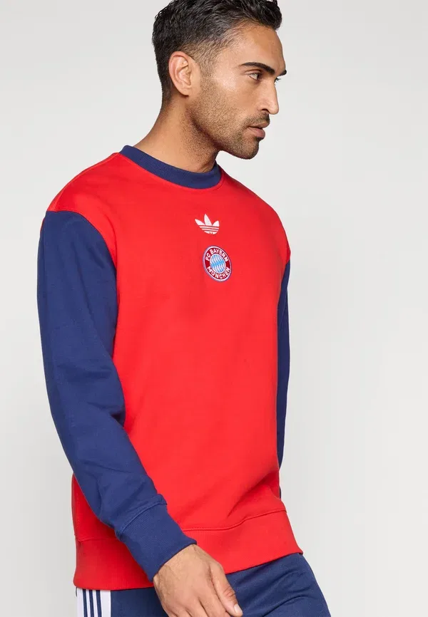 Футболка Adidas Performance Fcb crew club wear, красный/темно-синий — фото 4