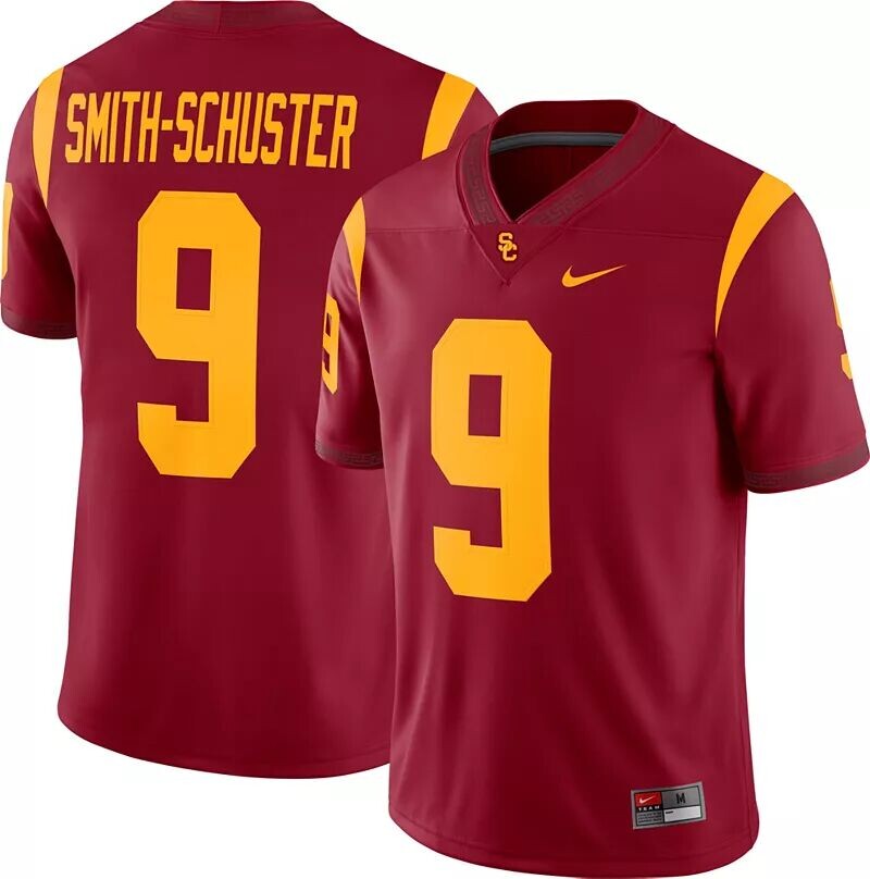 

Мужская футбольная майка Nike JuJu Smith-Schuster USC Trojans #9 Cardinal Dri-FIT Game Football