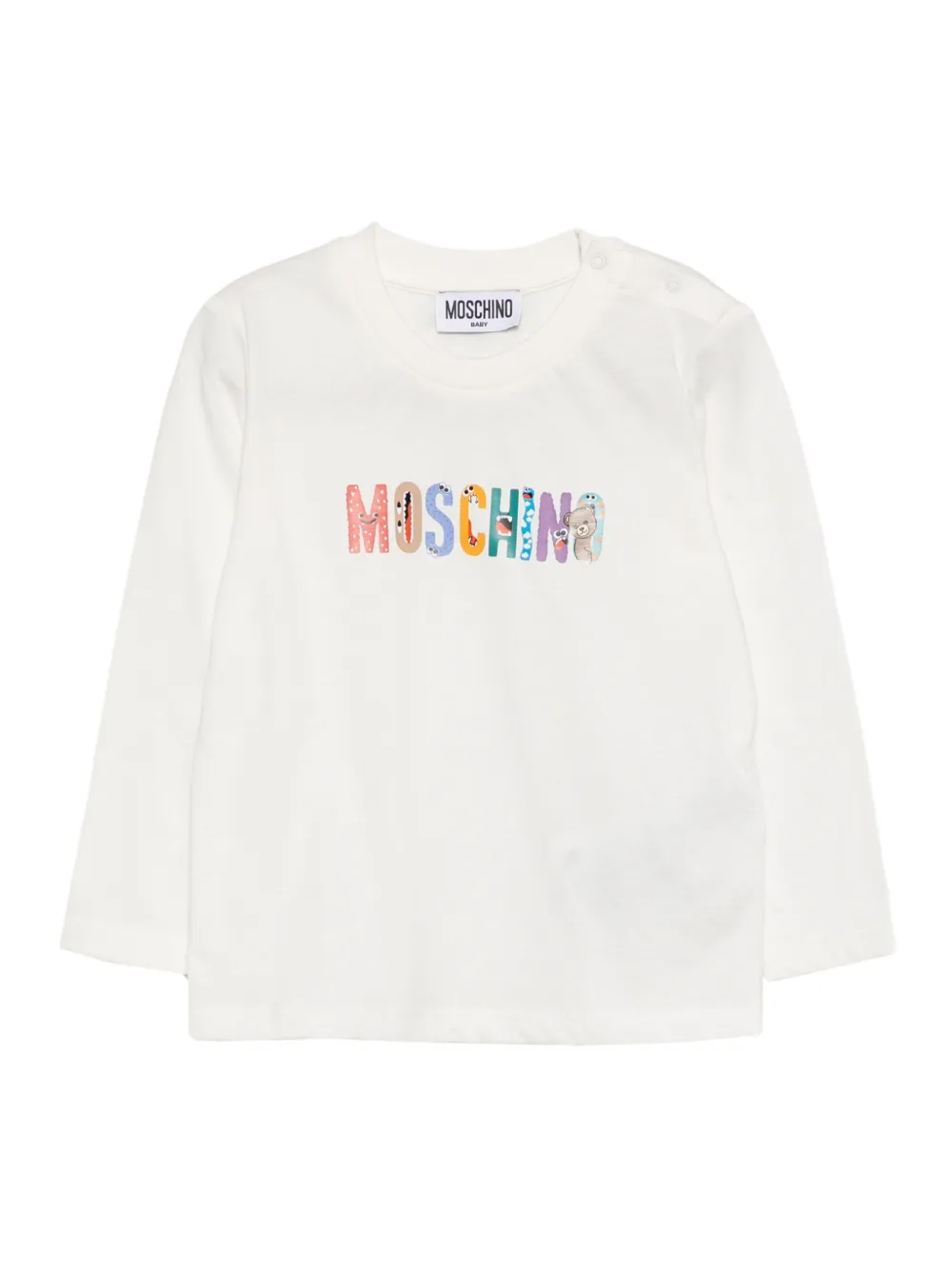 

Футболка с логотипом Moschino Kids, белый