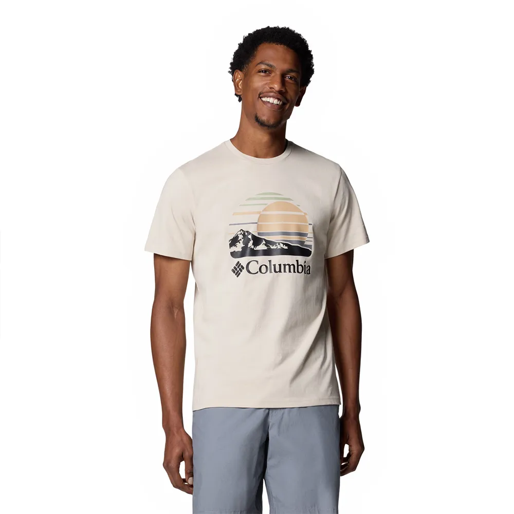 

Футболка с коротким рукавом Columbia Path Lake Graphic II, бежевый