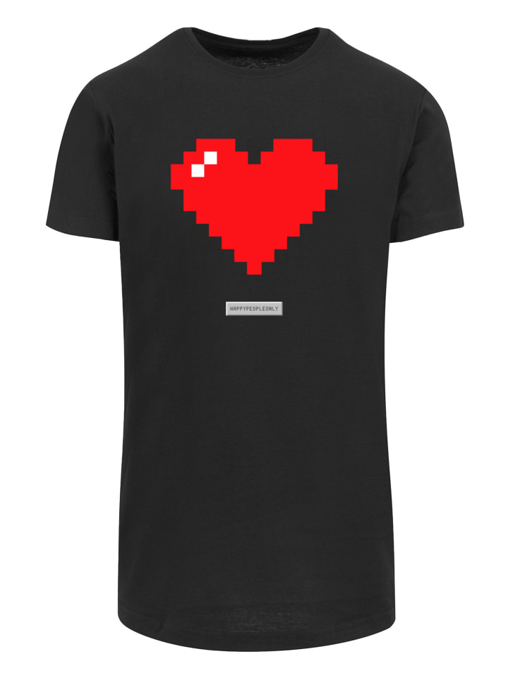 

F4NT4STIC Футболка с длинными рукавами, пиксельное сердце, позитивные эмоции, счастливые люди, черная, Черный, F4NT4STIC Футболка с длинными рукавами, пиксельное сердце, позитивные эмоции, счастливые люди, черная