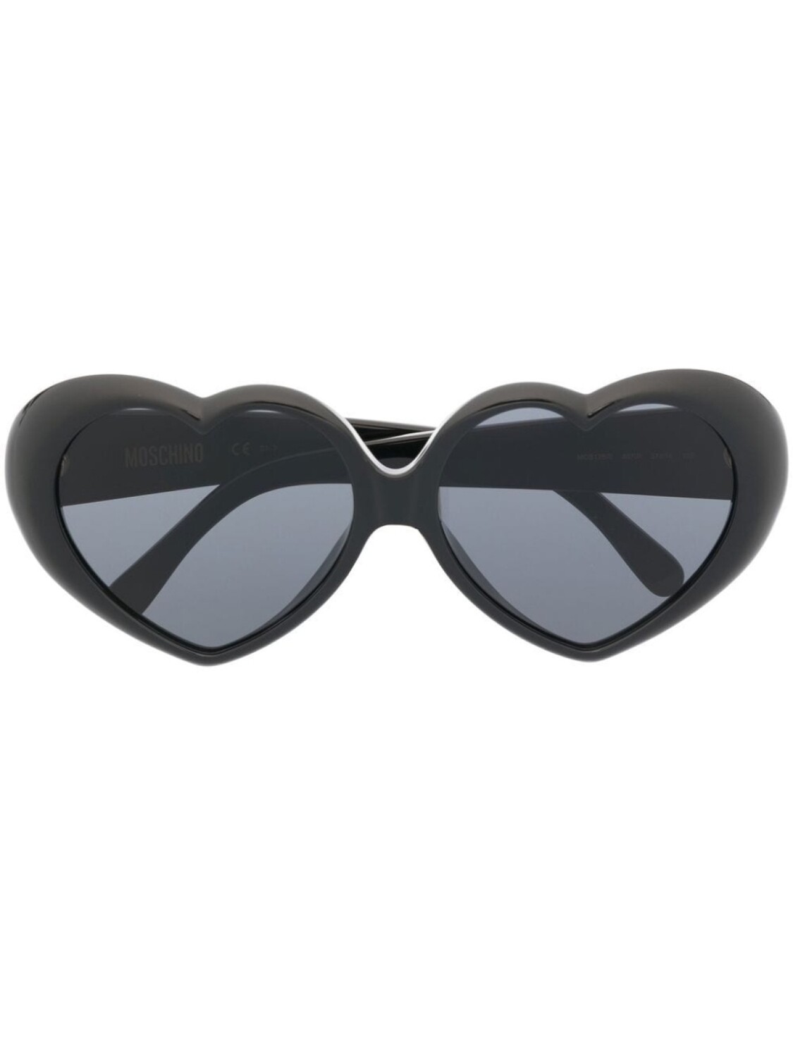 

Moschino Eyewear солнцезащитные очки с оправой в форме сердца, черный