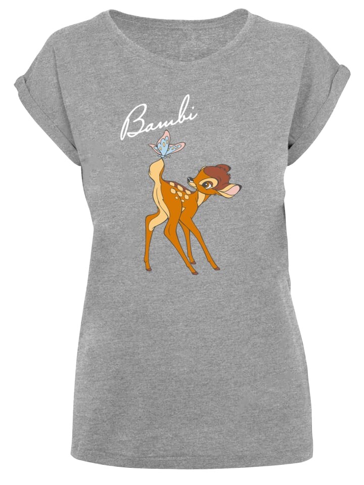 

Футболка F4NT4STIC T-Shirt Disney Bambi Schmetterling Tail, пятнистый серый