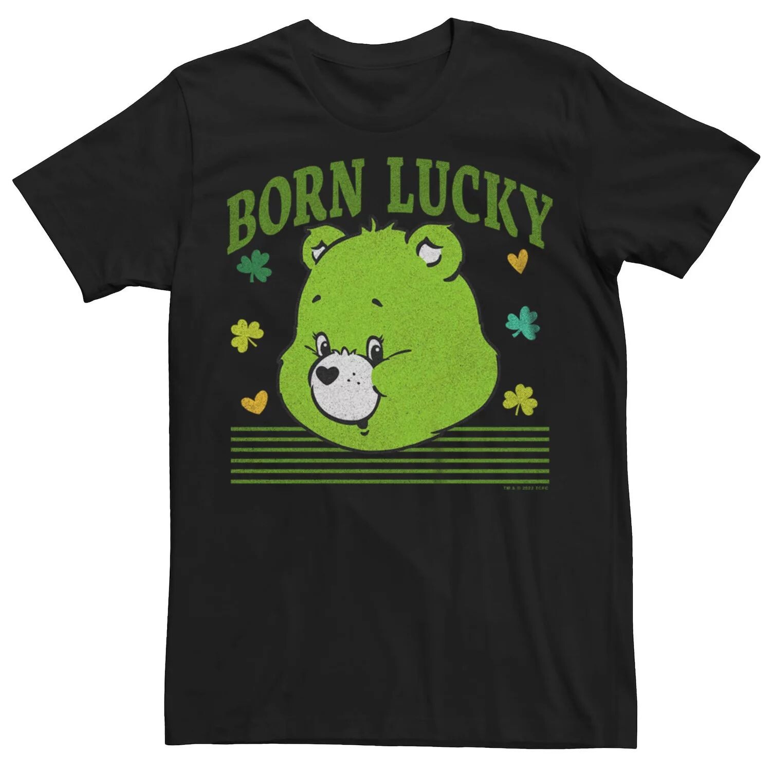 

Мужская футболка с рисунком Care Bears "Born Lucky" Licensed Character