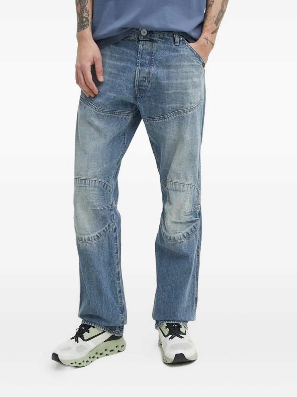 

Джинсы в технике пэчворк G-Star RAW, синий