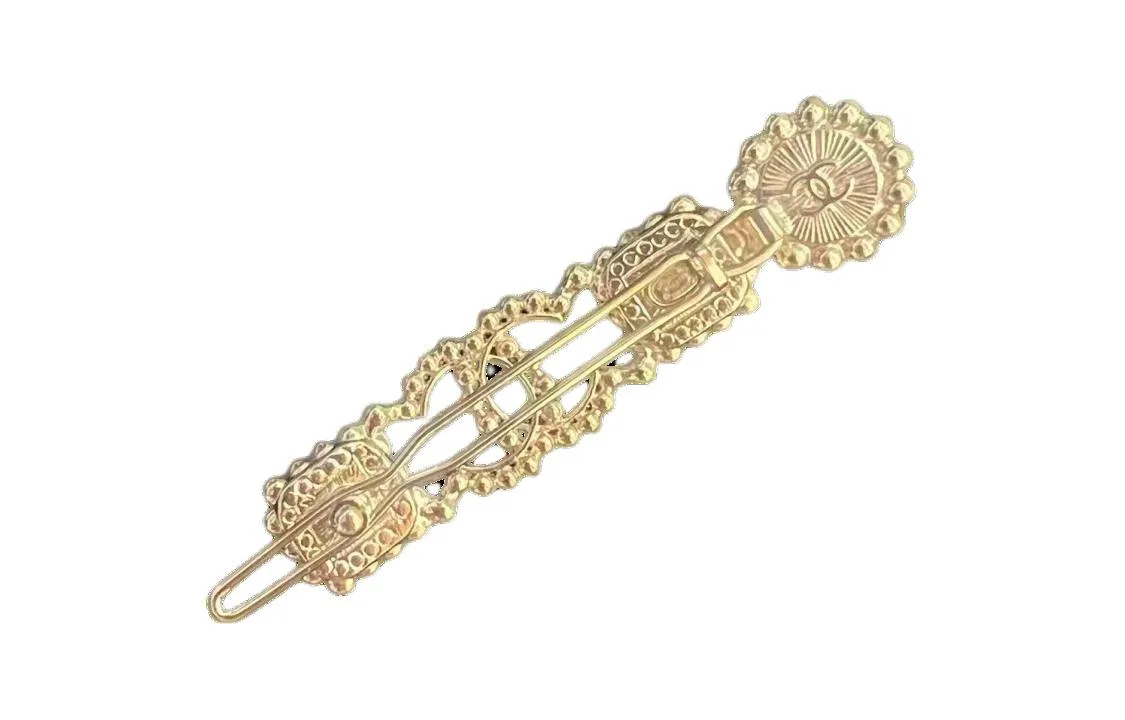 Заколка для волос с жемчугом и стразами CHANEL Gold — фото 3