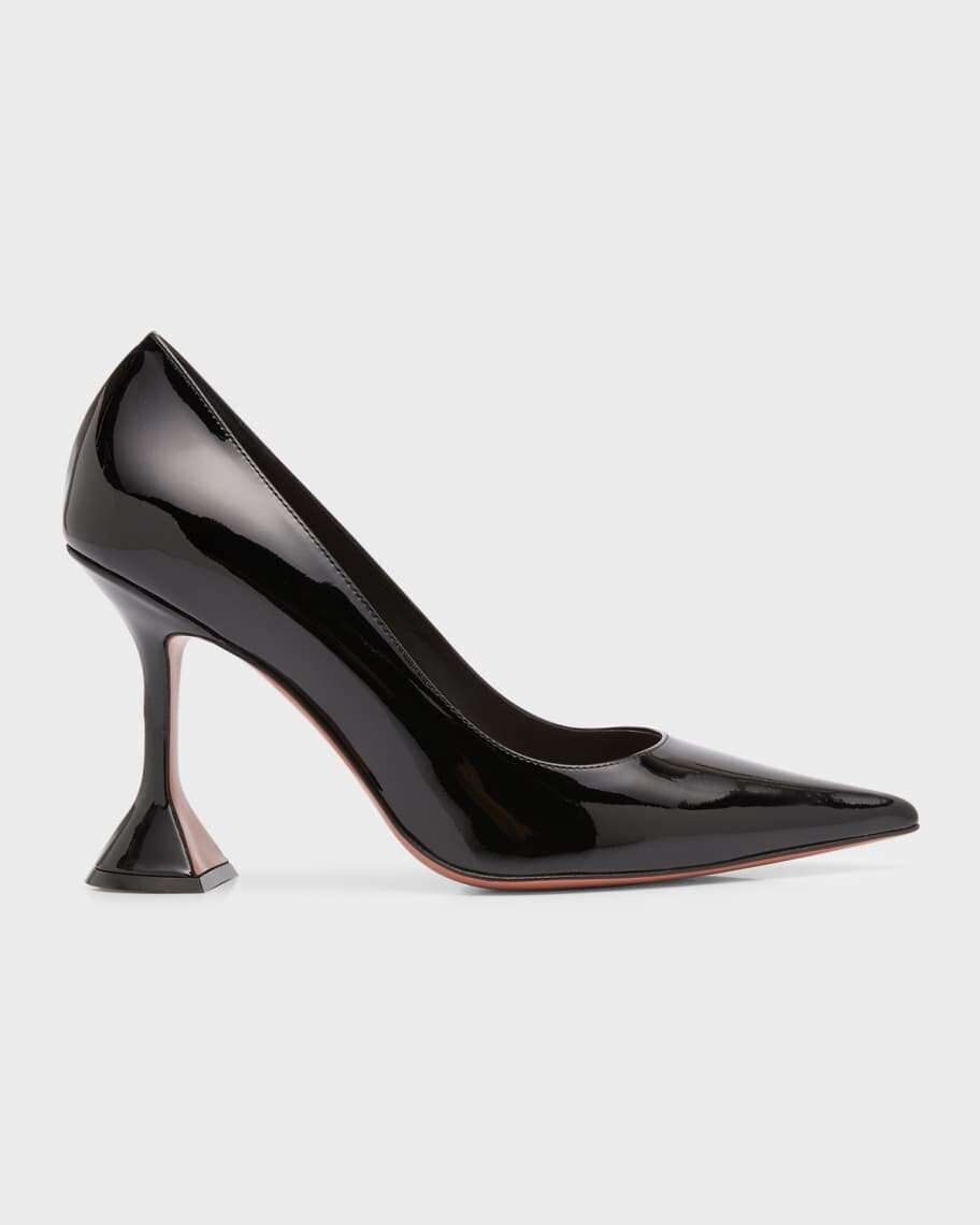 Туфли-лодочки Ami из лакированной кожи на платформе Amina Muaddi